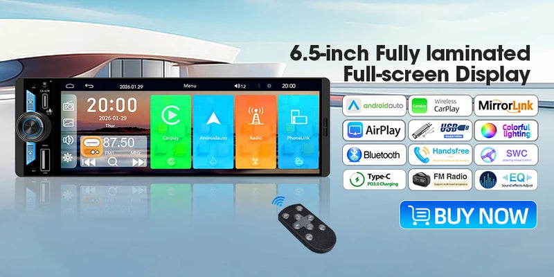 Autoradio CarPlay 1 DIN Universel – Écran 7 Pouces Réglable, Sans Fil, vue 24