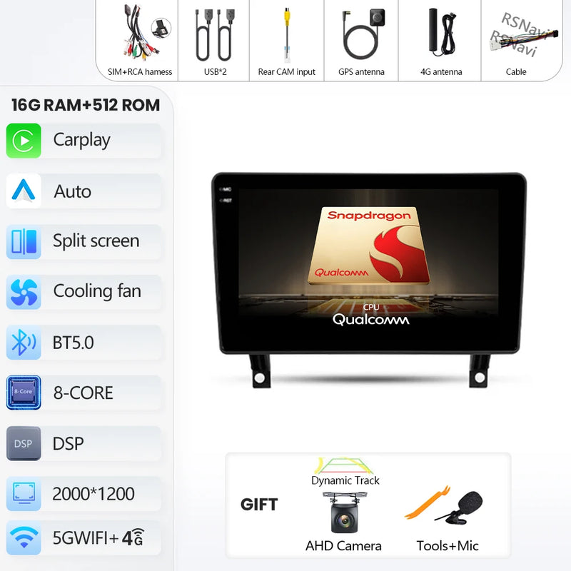 Autoradio CarPlay Opel Antara (2006-2017) – Écran QLED, Android 16, vue 33
