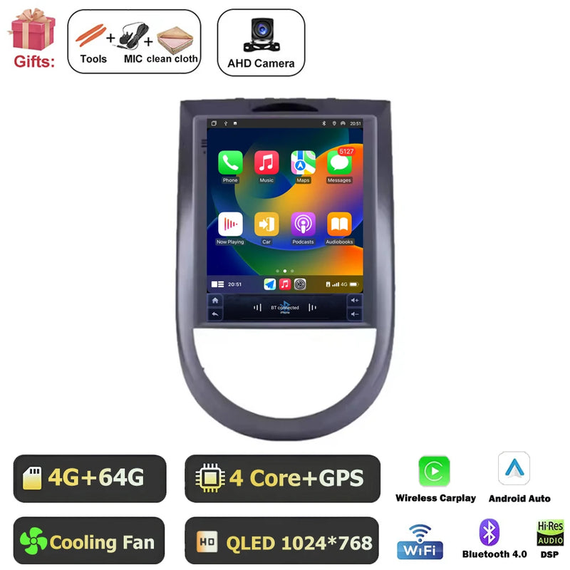 Autoradio CarPlay Kia Soul (2010-2013) – Écran vertical 9,7 pouces, jusqu'à 8 Go + 256 Go, vue 34