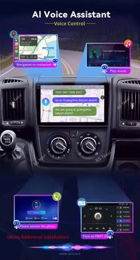 Autoradio CarPlay Fiat Ducato, Peugeot Boxer et Citroën Jumper (2007-2015) – Écran 9 pouces, jusqu'à 16 Go + 256 Go, vue 13