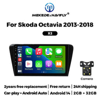Autoradio CarPlay Skoda Octavia 3 A7 (2013-2018) – Écran 10 pouces, jusqu'à 2 Go + 32 Go, vue 9