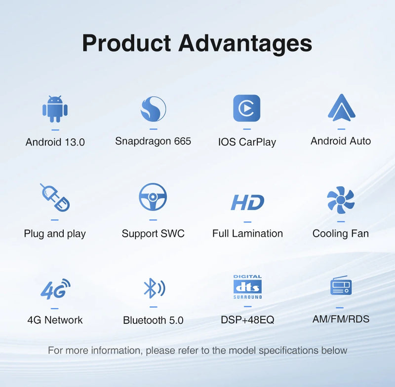 Autoradio CarPlay Volkswagen Polo 5 (2008-2020) – Écran 9 pouces, sans fil, jusqu'à 8 Go + 256 Go, vue 11