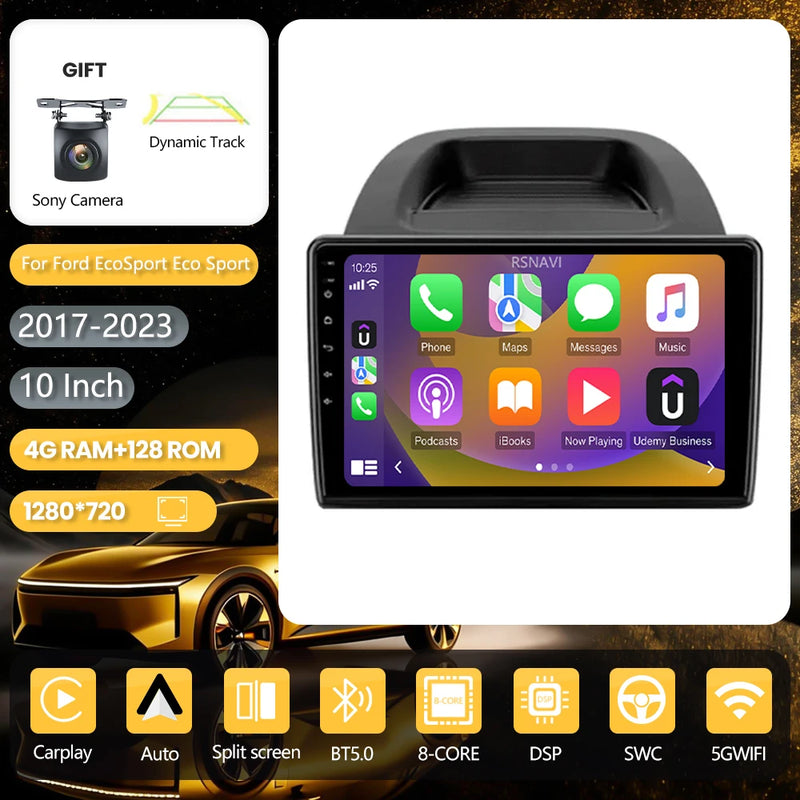 Autoradio CarPlay Ford EcoSport (2017-2023) – Écran QLED 10 pouces, vue 17