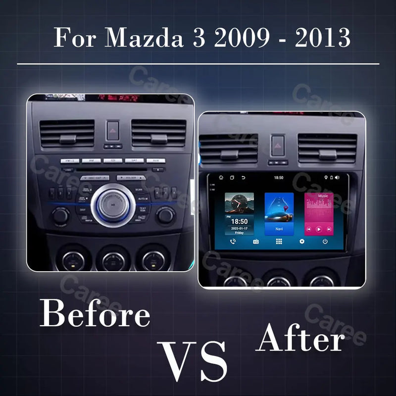 Autoradio CarPlay Mazda 3 BL (2009-2013) – Écran 9 pouces, jusqu'à 12 Go + 256 Go, vue 2