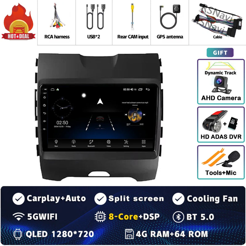 Autoradio CarPlay Ford Ranger, Everest et Edge (2015-2018) – Écran 9 pouces, jusqu'à 16 Go + 512 Go, vue 40