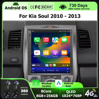 Autoradio CarPlay Kia Soul (2010-2013) – Écran vertical 9,7 pouces, jusqu'à 8 Go + 256 Go