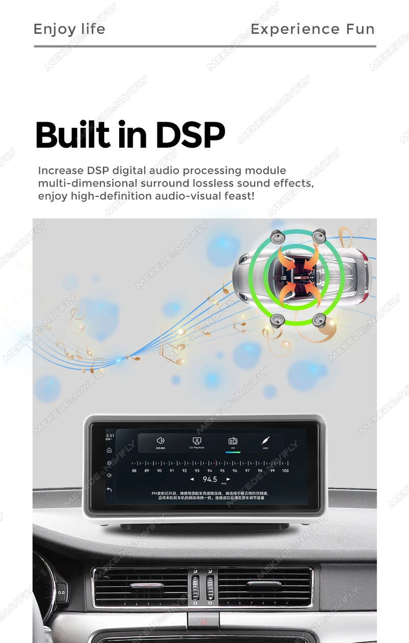 Écran CarPlay Portable Universel – 6,86 ou 10,26 Pouces, Sans Fil, FM et AUX, vue 14