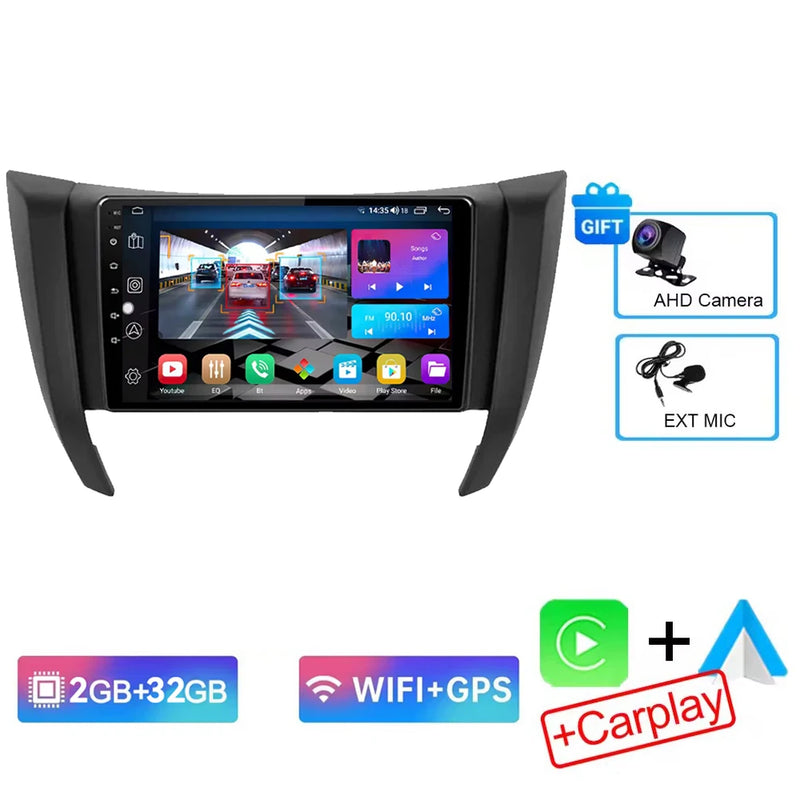 Autoradio CarPlay Nissan Navara NP300 D23 (2014-2021) – Écran 9 pouces, Android 16, vue 30
