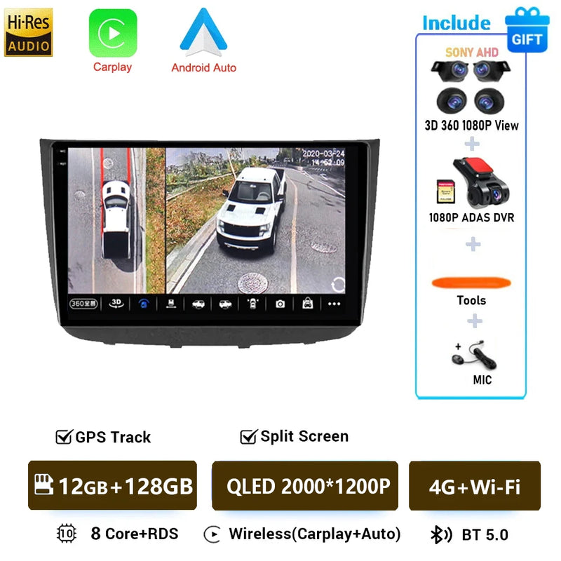 Autoradio CarPlay Mercedes Vito Viano W639 (2003-2015) – Écran QLED 10 pouces, vue 13