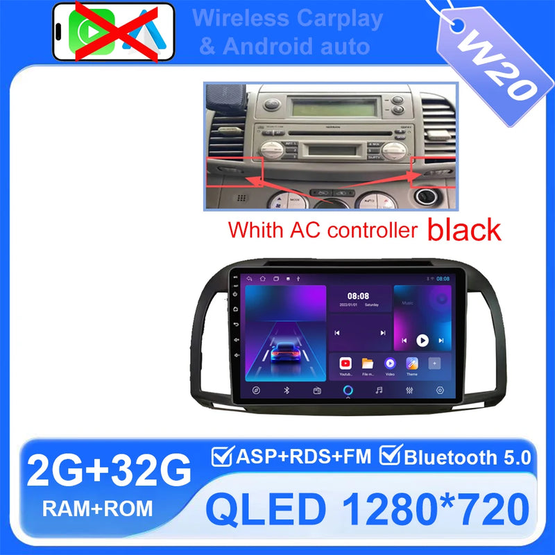 Autoradio CarPlay Nissan Micra K12 (2002-2010) – Écran 9 pouces, jusqu'à 12 Go + 256 Go, vue 28