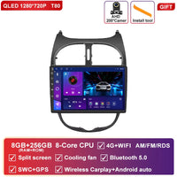 Autoradio CarPlay Peugeot 206, 206 CC et 206 SW (2000-2008) – Écran QLED 9 pouces, jusqu'à 12 Go + 256 Go, vue 47