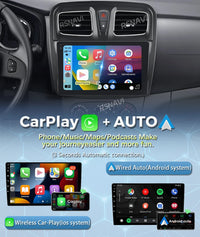 Autoradio CarPlay Dacia Sandero et Logan 2 (2014-2019) – Écran 9 pouces, jusqu'à 12 Go + 256 Go, vue 10