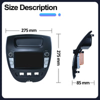 Autoradio CarPlay Peugeot 107 et Citroën C1 (2005-2014) – Écran 7 pouces, sans fil, jusqu'à 6 Go + 128 Go, vue 6