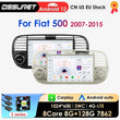 Autoradio CarPlay Fiat 500 (2007-2015) – Écran 7 pouces, 8 cœurs, jusqu'à 8 Go + 128 Go