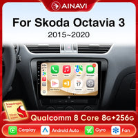 Autoradio CarPlay Skoda Octavia 3 (2015-2020) – Écran 10 pouces, sans fil