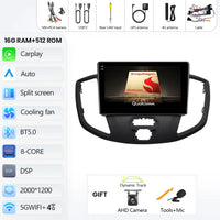 Autoradio CarPlay Ford Transit (2015-2018) – Écran QLED, jusqu'à 16 Go + 512 Go, vue 17