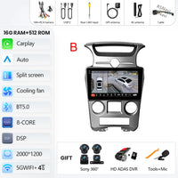 Autoradio CarPlay Kia Carens UN (2006-2012) – Écran 9 pouces, console type B, vue 25