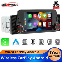 Autoradio CarPlay 1 DIN Universel – Écran 5 Pouces, Sans Fil, Bluetooth, FM