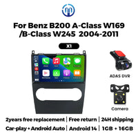 Autoradio CarPlay Mercedes Classe A W169 et Classe B W245 (2004-2011) – Écran 9 pouces, sans fil, vue 9
