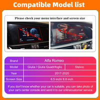 Boîtier CarPlay Alfa Romeo Giulia et Stelvio (2017-2020) – Écran d'origine conservé, vue 7