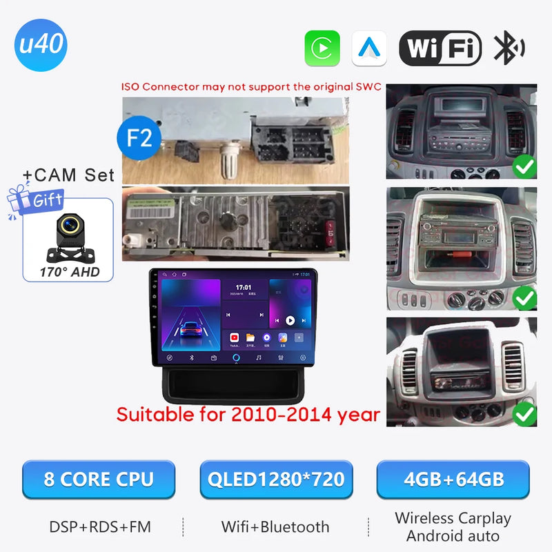 Autoradio CarPlay Renault Trafic 2, Opel Vivaro A et Nissan Primastar (2001-2014) – Écran tactile, jusqu'à 12 Go + 256 Go, vue 36