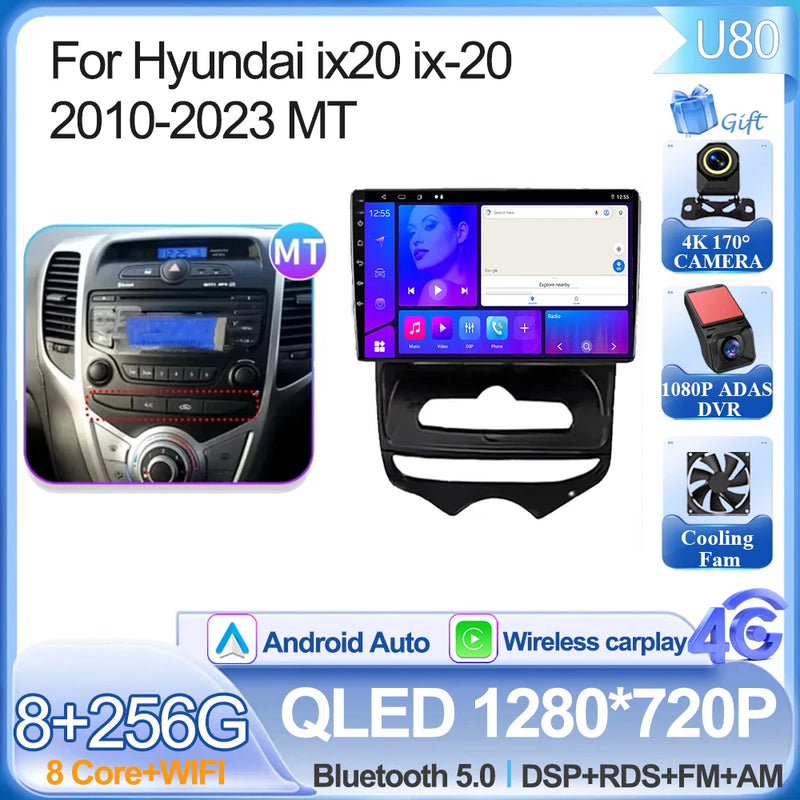 Autoradio CarPlay Hyundai ix20 (2010-2023) – Écran 9 pouces, jusqu'à 12 Go + 256 Go, vue 35