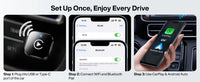 Adaptateur CarPlay Sans Fil Mini – CarPlay et Android Auto, 6 Coloris, Wi-Fi Double Bande, vue 17