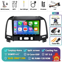 Autoradio CarPlay Hyundai Santa Fe 2 (2006-2012) – Écran 9 pouces, jusqu'à 16 Go + 512 Go, vue 28