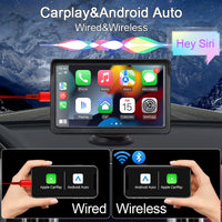 Écran CarPlay Portable Universel 7 Pouces – Ventouse ou Socle, Caméra de Recul, vue 2