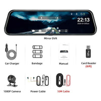 Rétroviseur Caméra Tactile 10 Pouces – Double Caméra 1080P, Mode Parking, vue 28
