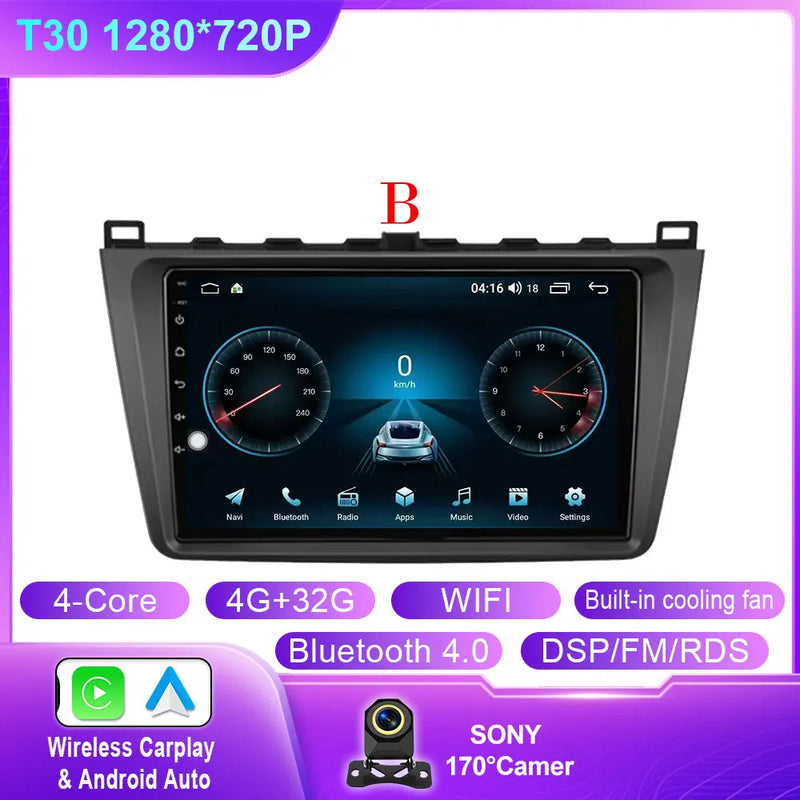 Autoradio CarPlay Mazda 6 GH (2008-2012) – Écran 9 pouces, jusqu'à 12 Go + 256 Go, vue 18