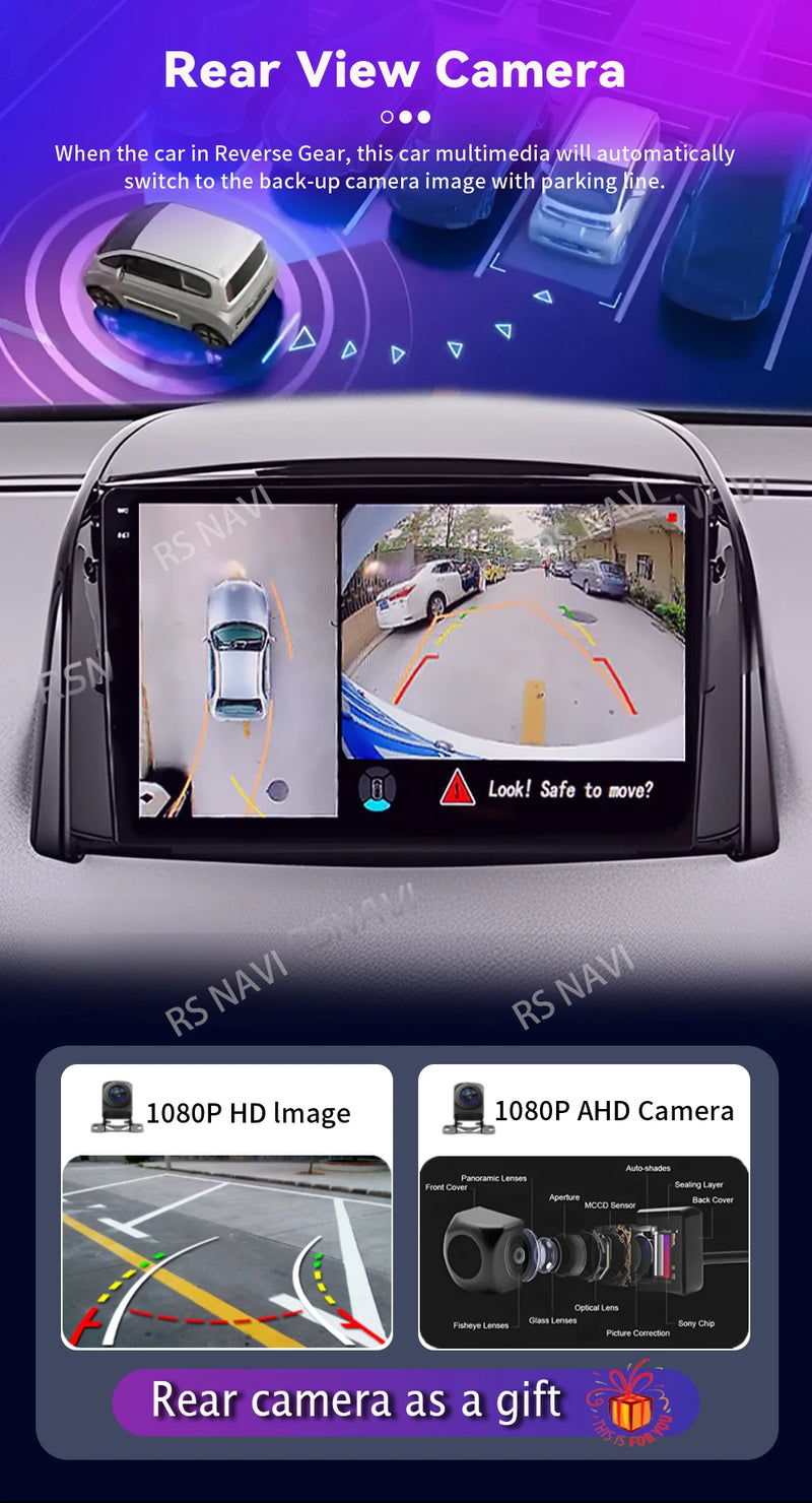 Autoradio CarPlay Renault Koleos (2008-2016) – Écran 9 pouces sans fil, jusqu'à 16 Go + 512 Go, vue 12