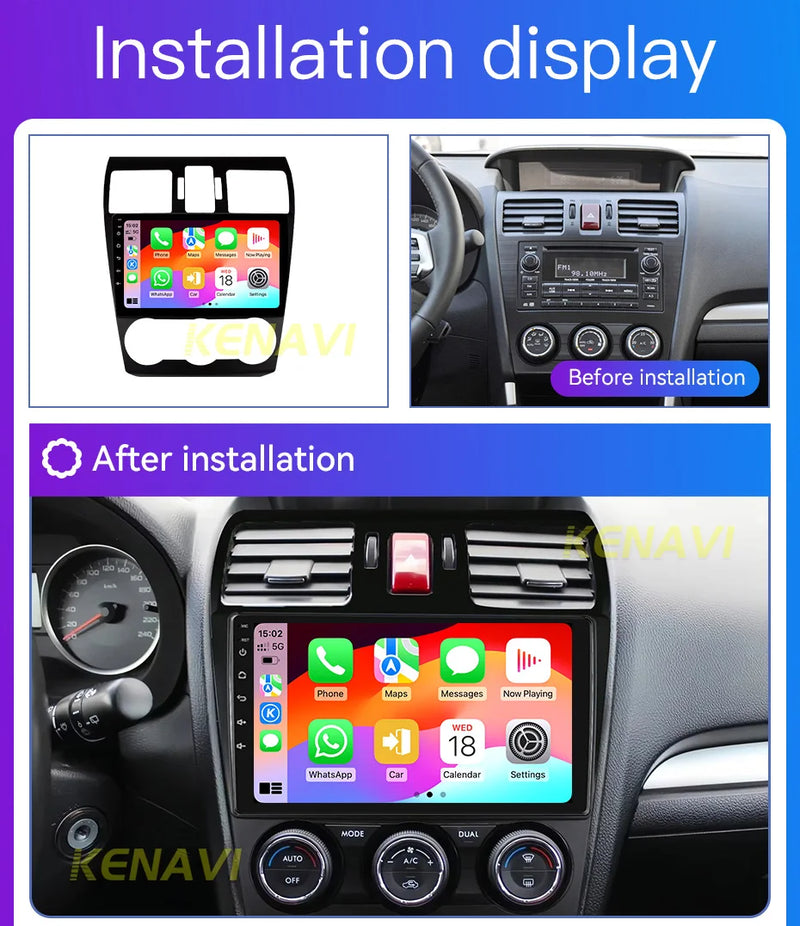 Autoradio CarPlay Subaru Forester MK4, Impreza et XV Crosstrek (2012-2014) – Écran IPS 9 pouces, vue 7