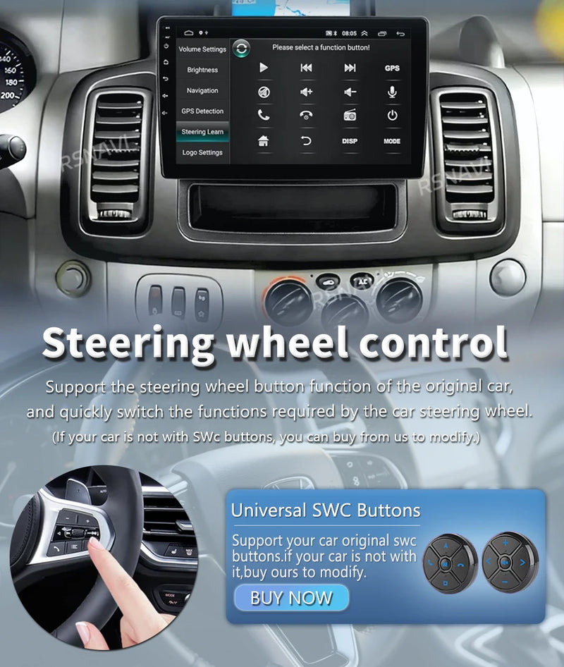 Autoradio CarPlay Renault Trafic 2, Opel Vivaro A et Nissan Primastar (2006-2014) – Écran tactile, jusqu'à 16 Go + 512 Go, vue 18