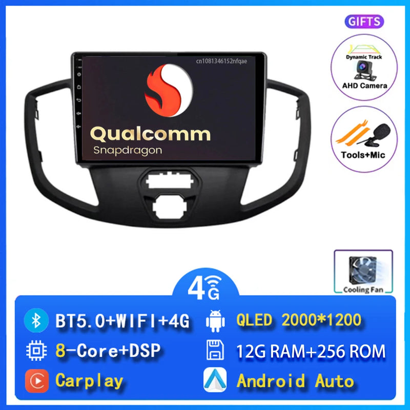 Autoradio CarPlay Ford Transit (2015-2018) – Écran 9 pouces, 4G, jusqu'à 12 Go + 256 Go, vue 21