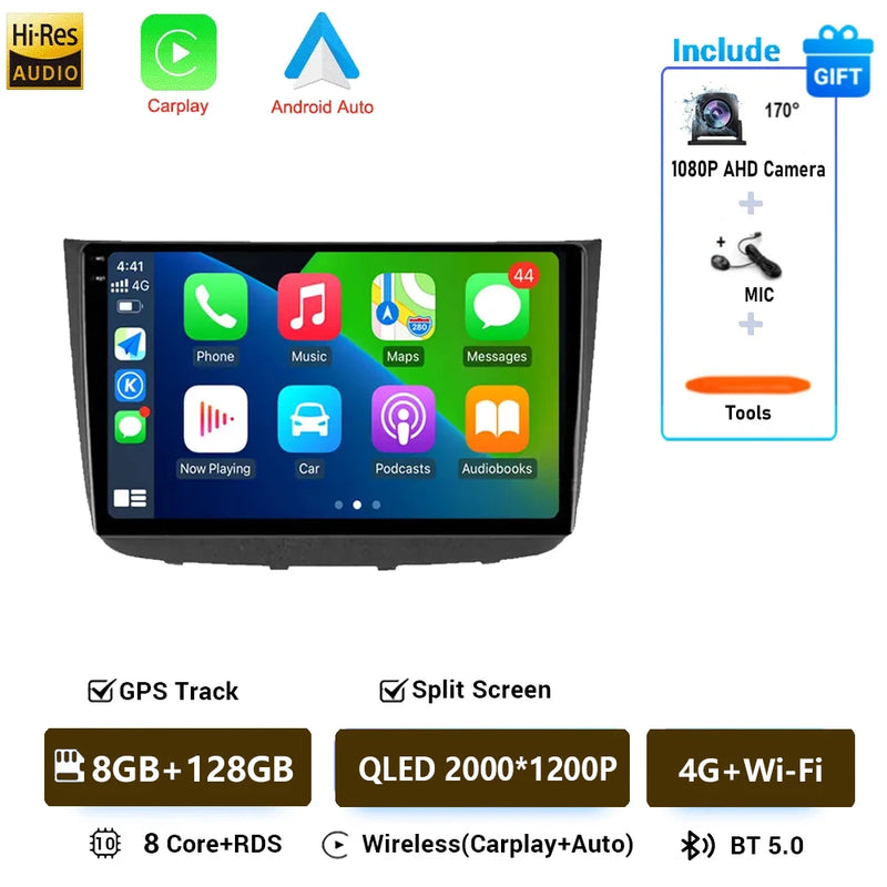 Autoradio CarPlay Mercedes Vito Viano W639 (2003-2015) – Écran QLED 10 pouces, vue 16