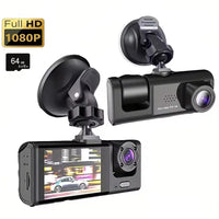 Dashcam Avant et Intérieur 1080P – Écran 2 Pouces, Caméra Arrière en Option, vue 19