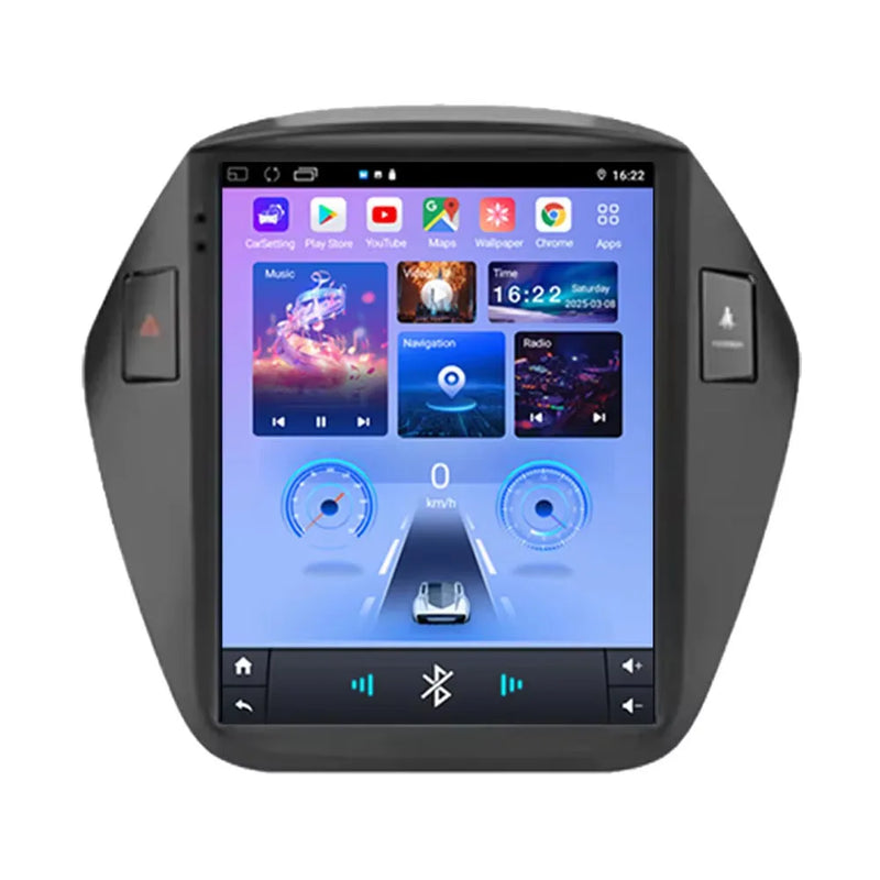Autoradio CarPlay Hyundai ix35 (2009-2015) – Écran vertical 9,7 pouces, jusqu'à 8 Go + 256 Go, vue 2