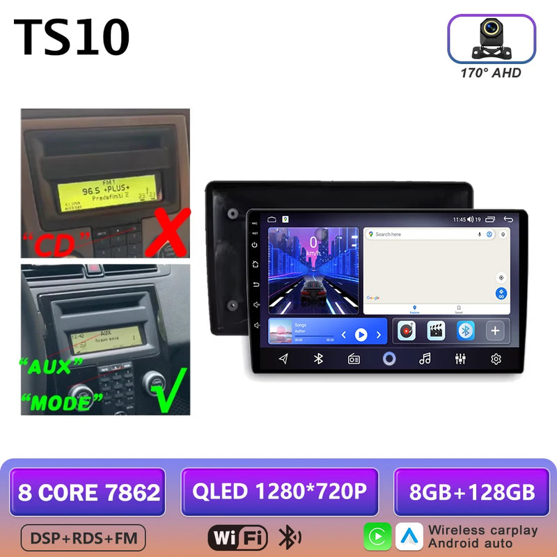 Autoradio CarPlay Volvo C30, S40, V50 et C70 (2004-2012) – Écran 9 pouces, jusqu'à 12 Go + 256 Go, vue 37
