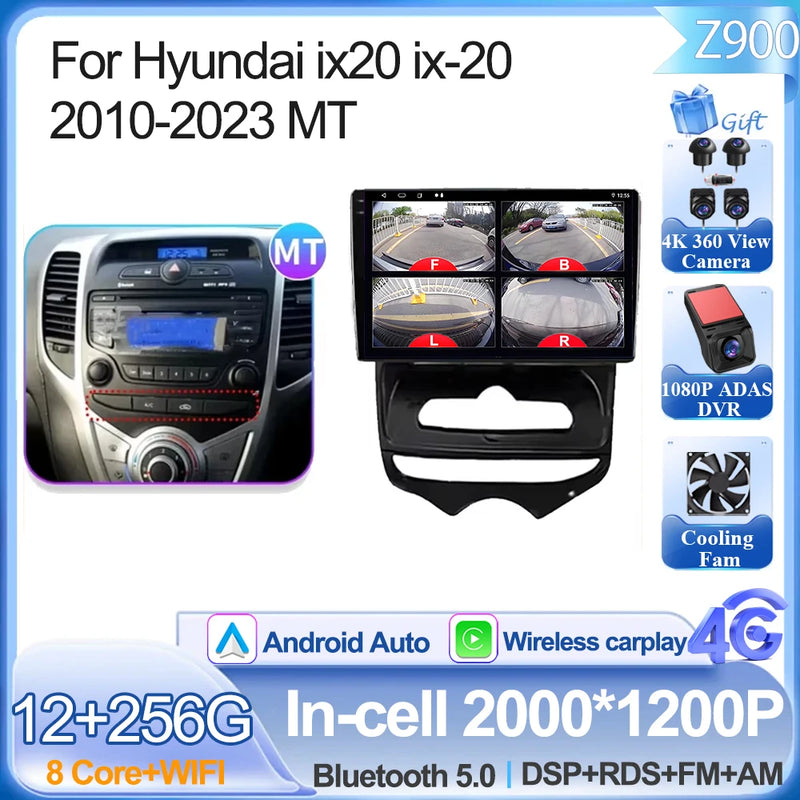 Autoradio CarPlay Hyundai ix20 (2010-2023) – Écran 9 pouces, jusqu'à 12 Go + 256 Go, vue 49