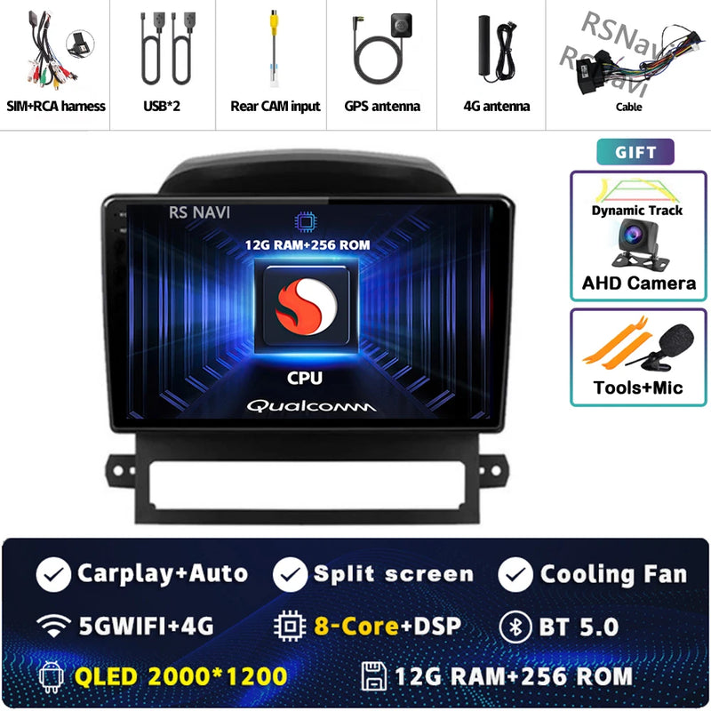 Autoradio CarPlay Chevrolet Captiva (2008-2012) – Écran 9 pouces sans fil, jusqu'à 16 Go + 512 Go, vue 40