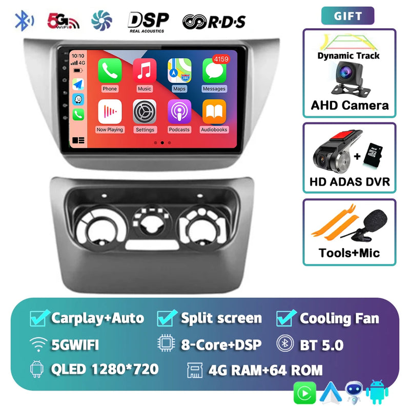 Autoradio CarPlay Mitsubishi Lancer 9 CS (2000-2010) – Écran 9 pouces 2K, jusqu'à 12 Go + 256 Go, vue 21