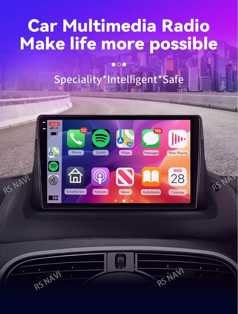 Autoradio CarPlay Renault Kangoo (2009-2018) – Écran 9 pouces, Android 16, jusqu'à 16 Go + 512 Go, vue 7