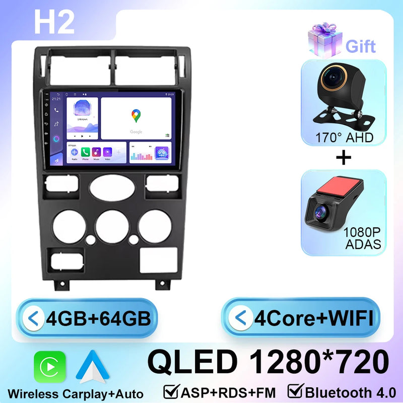 Autoradio CarPlay Ford Mondeo 3 (2000-2007) – Écran 9 pouces sans fil, jusqu'à 12 Go + 256 Go, vue 7
