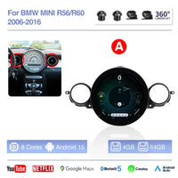 Autoradio CarPlay Mini Cooper R56 R60 (2006-2016) – Écran rond 12 pouces, Android 15, caméra 360° en option, vue 7
