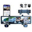 Dashcam Rétroviseur 4 Caméras 1080P – Caméra Embarquée Voiture, GPS, Wi-Fi, 128 Go