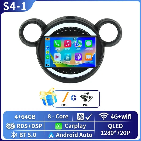 Autoradio CarPlay Mini Cooper R56 et Countryman R60 (2011-2014) – Écran QLED, GPS, DSP, vue 8