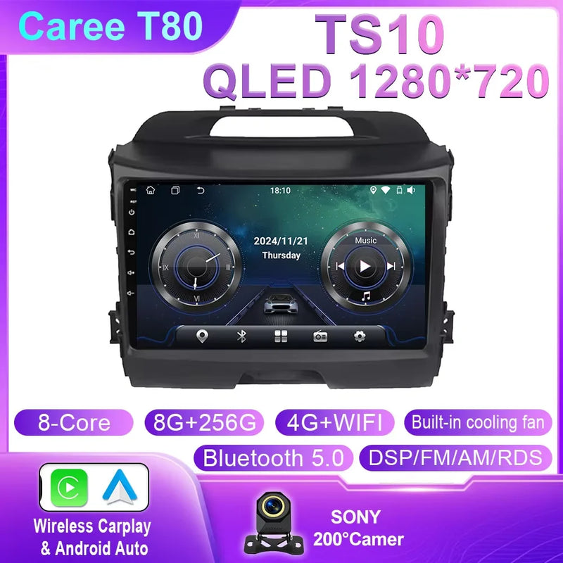 Autoradio CarPlay Kia Sportage 3 SL (2010-2016) – Écran QLED 9 pouces, jusqu'à 12 Go + 256 Go, vue 10