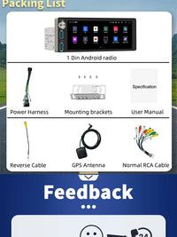 Autoradio CarPlay Renault Twingo 2 (2007-2016) – Écran 6,86 pouces 1 DIN, jusqu'à 4 Go + 64 Go, vue 28