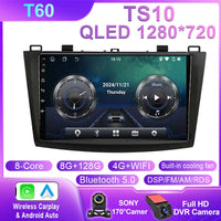 Autoradio CarPlay Mazda 3 BL (2009-2013) – Écran 9 pouces, jusqu'à 12 Go + 256 Go, vue 45